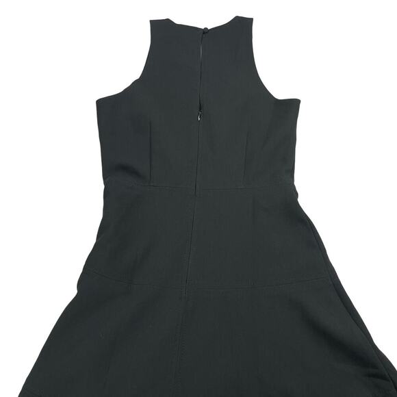 NWT BANANA REPUBLIC Stretch Racerback Fit-and-Flare Sz 0 Black - Picture 6 of 7